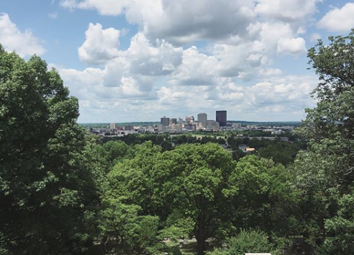 A view of downtown Dayton, Ohio from the vantage of Woodland Cemetery. Eric’s scholarship focuses on the history of political struggles in mid-sized towns of the Rust Belt. He feels validated that PBS’s Frontline recently decided to air a documentary on Dayton .