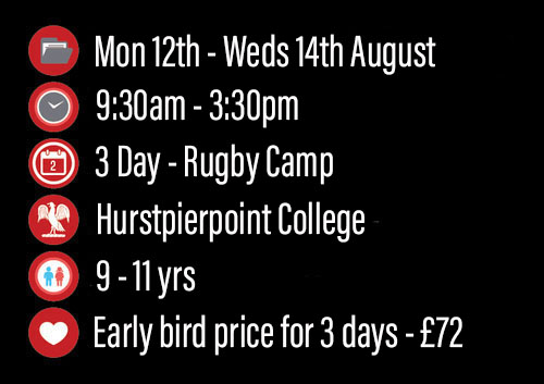*Early bird price only available up until Friday 27th June 2019, £30 a day after that - Pick clothing sizes in booking form.