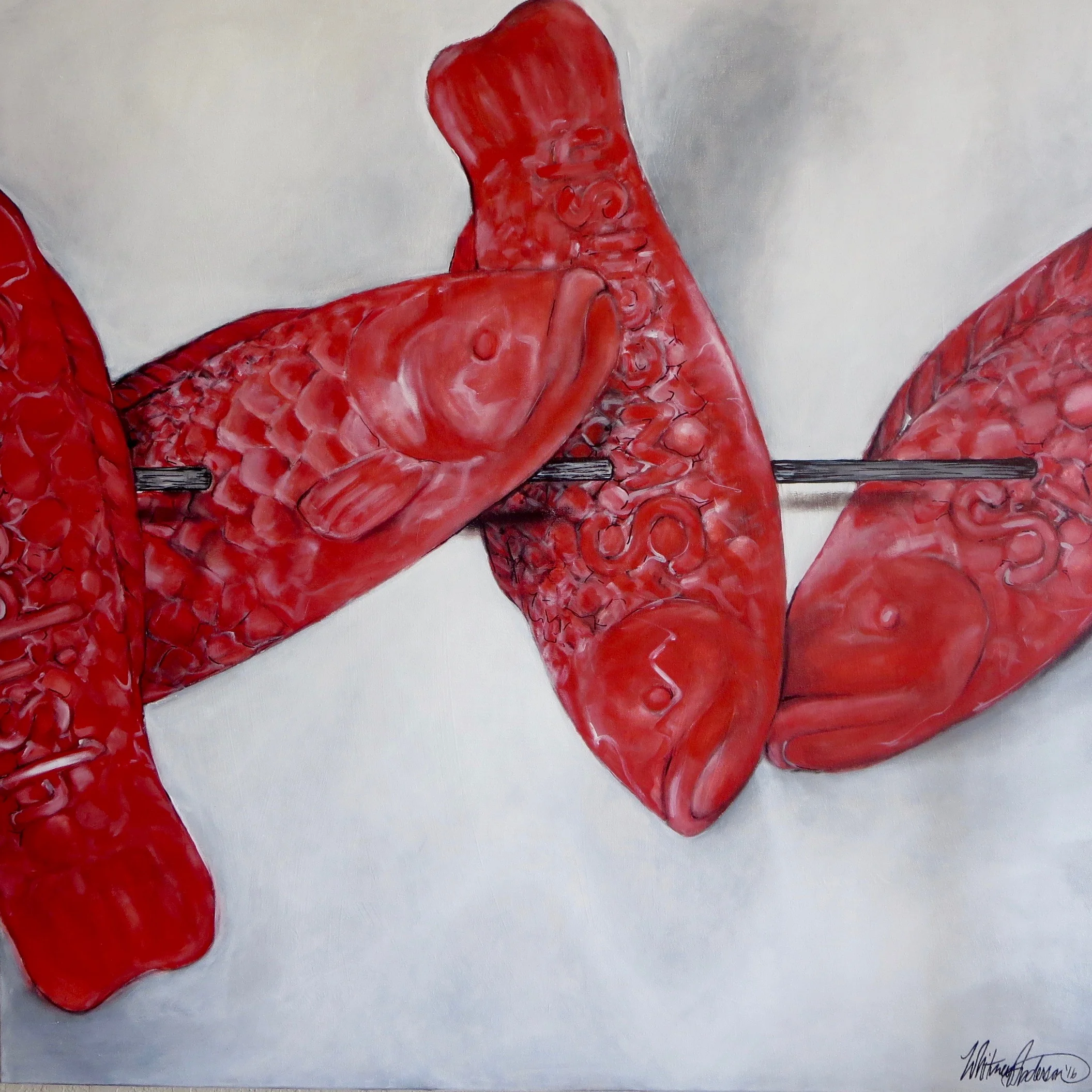 SWEDISH FISH 36x36"