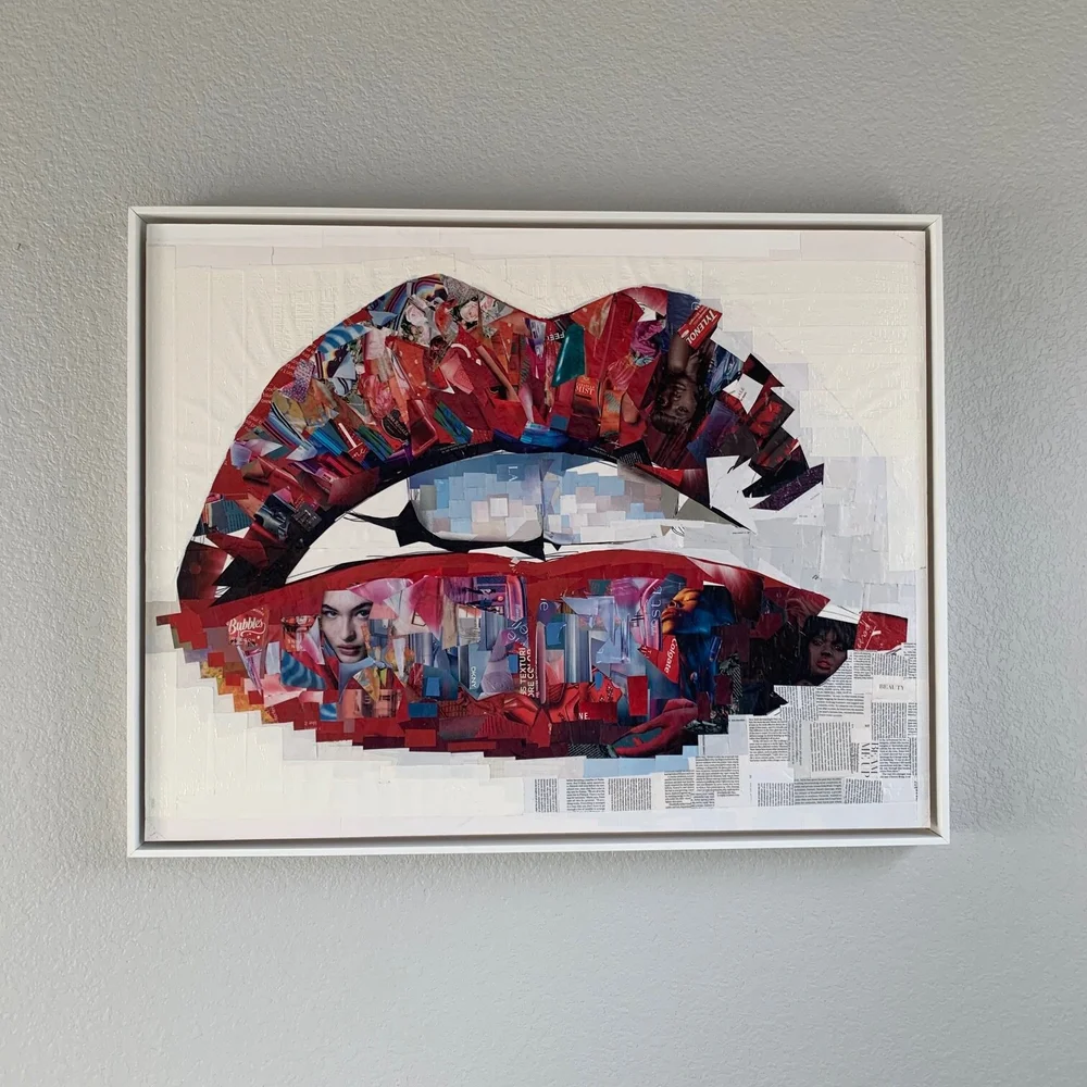 Framed Read My Lips collage