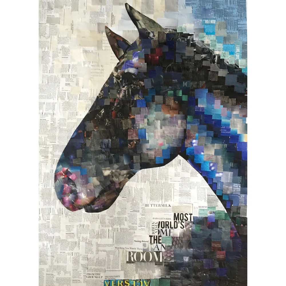 Animals & Western collage art by Whitney L Anderson