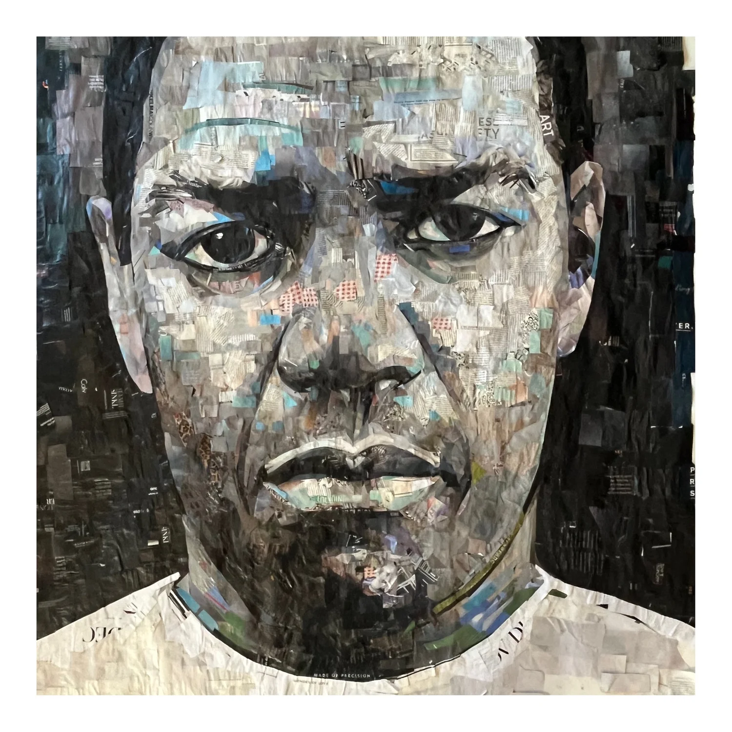 Denzel Washington, mosaic collage by Whitney L Anderson