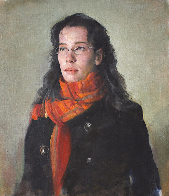 Red scarf, 2010