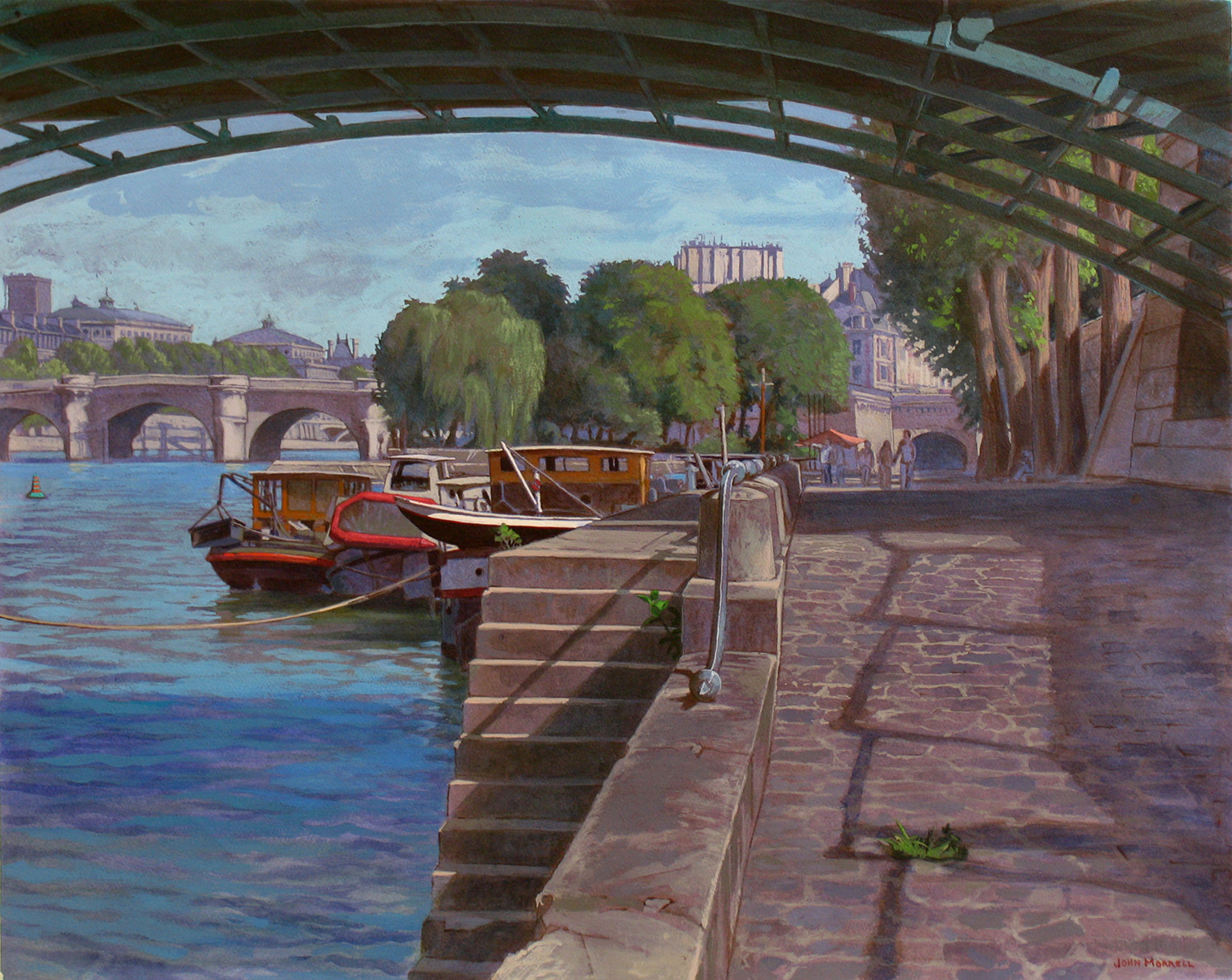 Under Le Pont Des Arts