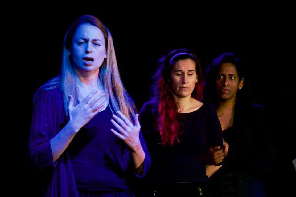 Shattered Actors (Left to right) Suzanne Link, Jessica von Schramm, Lahari Dunn