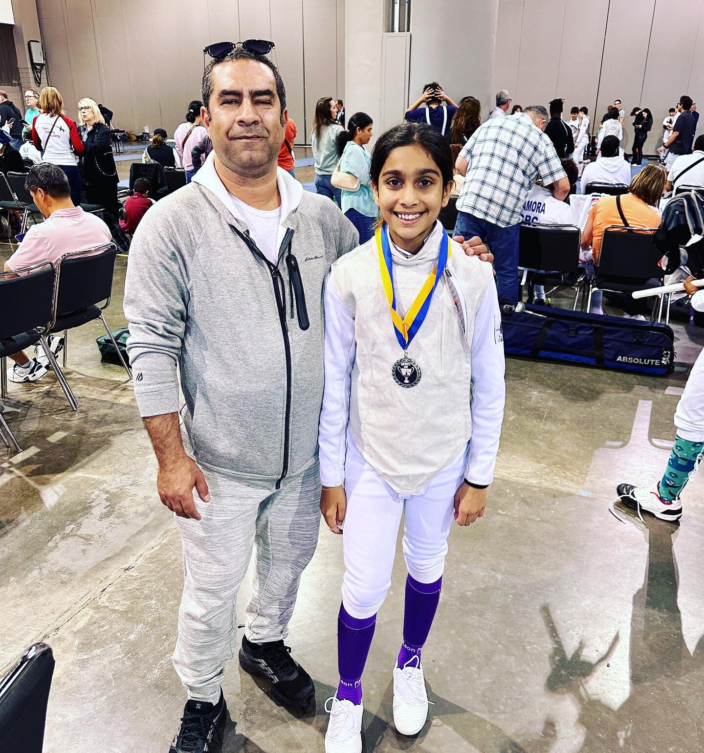 Mariam did it again!! Silver medal 🥈 in the Y12 event at The Infinity Cup! We are so proud of you Mariam!!🤺👏👏❤️