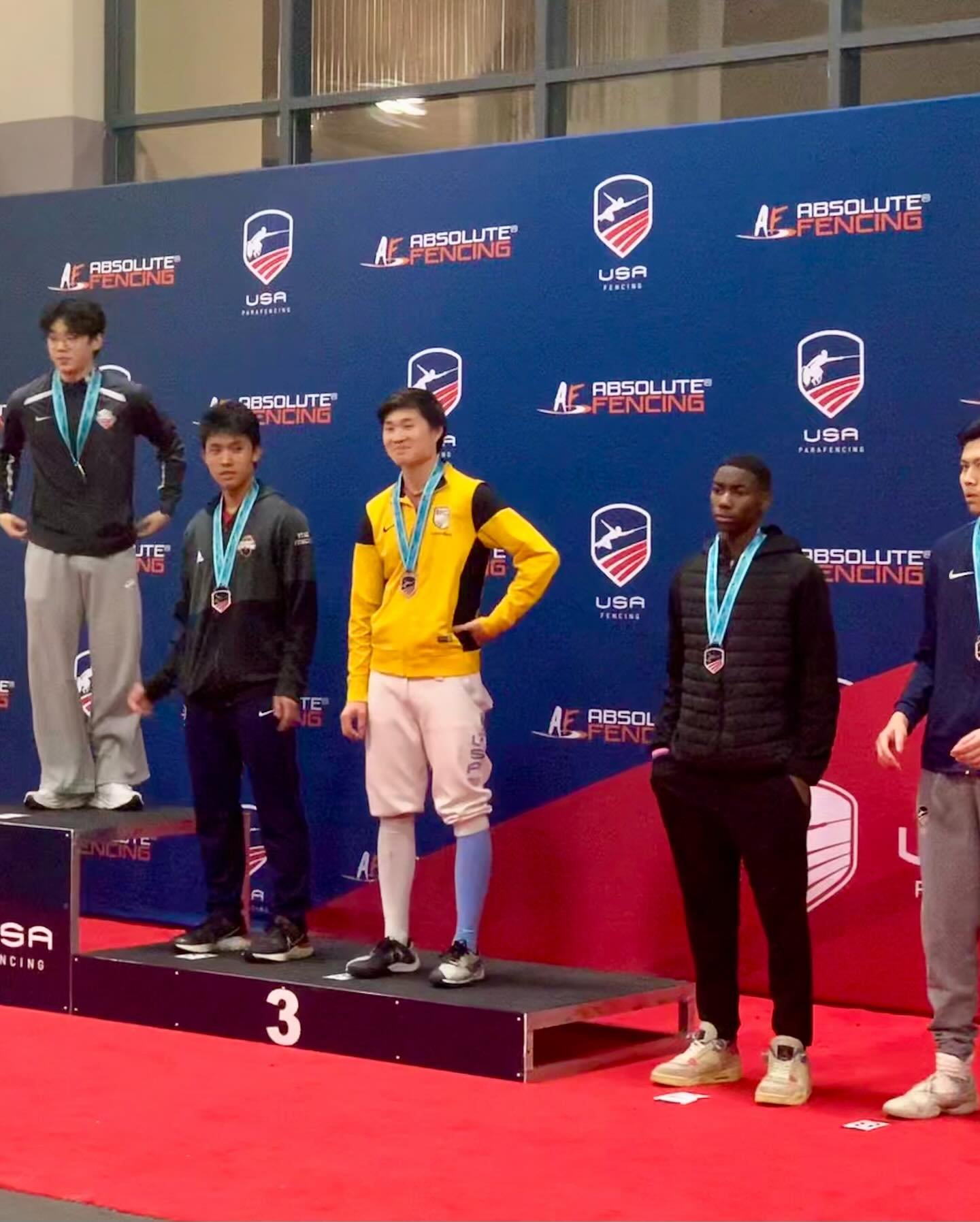 Awesome job by Biaya at Junior Olympics today!! He made Top 8 (7th place🏅) in the Junior Men&rsquo;s Foil event!! Congratulations Biaya!!!🤺👏👏🎉