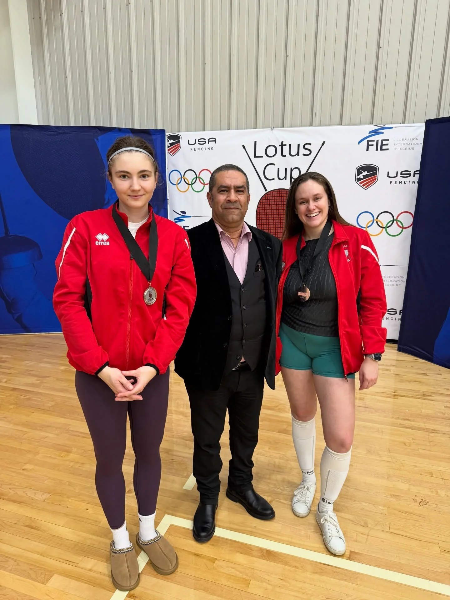 Congratulations to Alla Andreeva on her incredible 2nd place finish and to Veronica Hernandez for claiming the 3rd place spot! 🥈🥉
We&rsquo;re cheering you on for every success to come and wishing you all the best! You earned it! 
#Fencing #FencingL