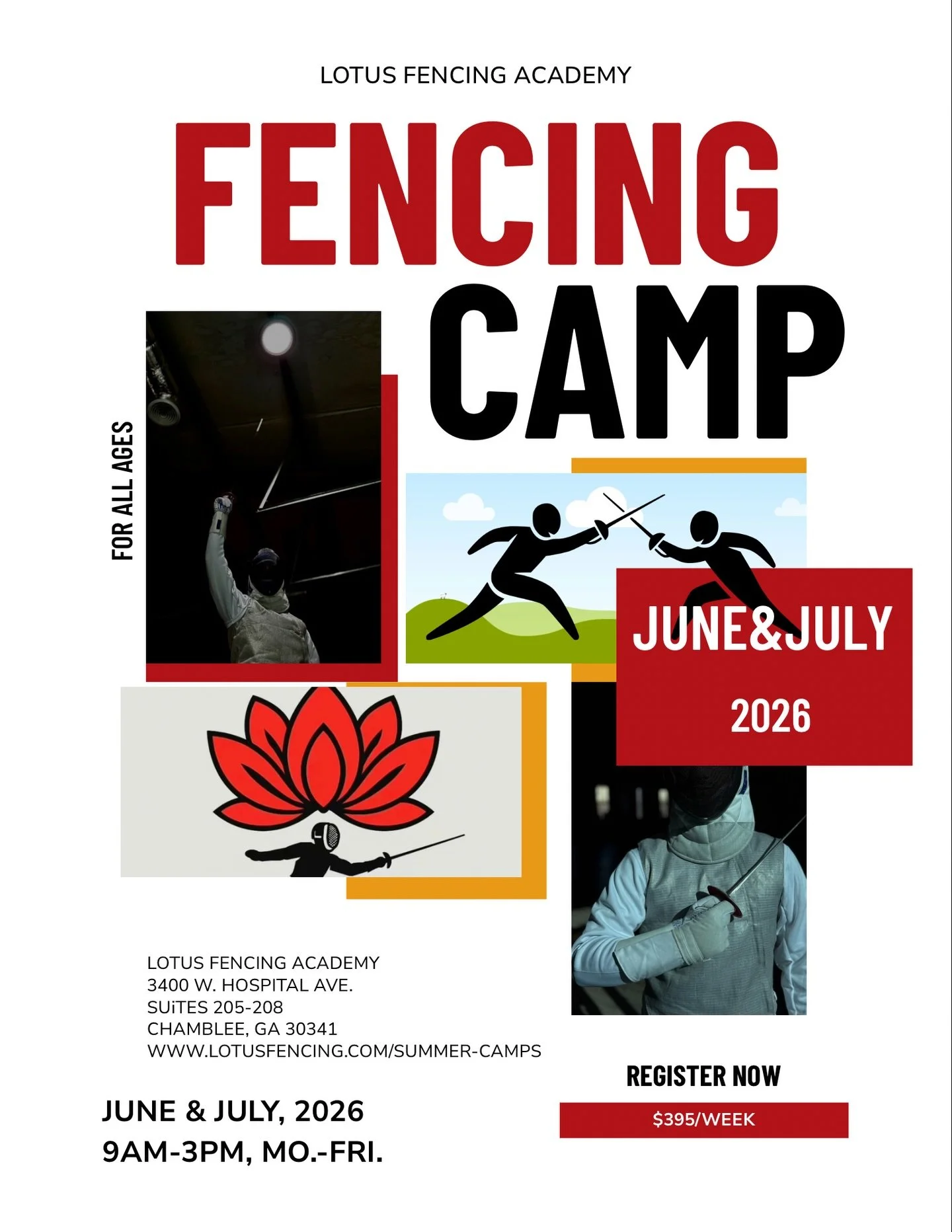 🤺 En garde! This Summer, Level Up Your Game! 🤺
Are you ready to trade the screen for a sword? Whether you&rsquo;re a total beginner or looking to sharpen your competitive edge, our Fencing Summer Camp is the ultimate way to stay active, build confi