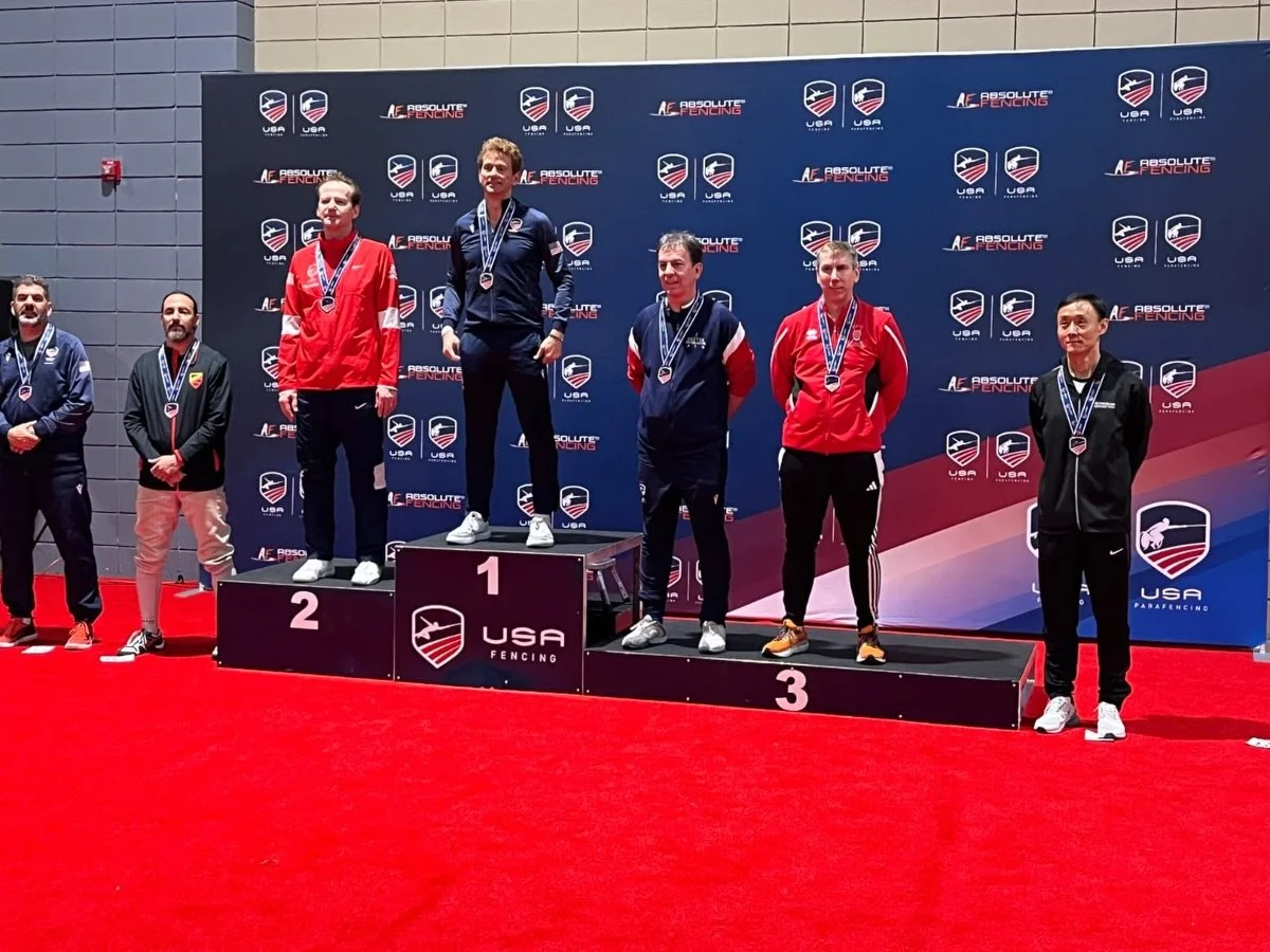 Podium finish for Craig Harkins! 🥉 Huge congrats on taking 3rd in Vet 50 at the April NAC. Your dedication to the sport is an inspiration to all of us. 🤺 #usafencing #athletetraining #hardwork #fencinglife