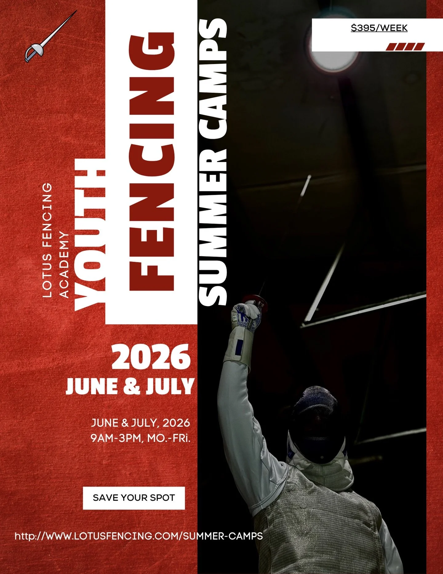 🤺 Unleash Your Inner Warrior This Summer! 🤺
Ready to swap the ordinary for the extraordinary? Our Fencing Summer Camp is officially open for registration! This isn&rsquo;t just about learning a sport&mdash;it&rsquo;s about building speed, disciplin