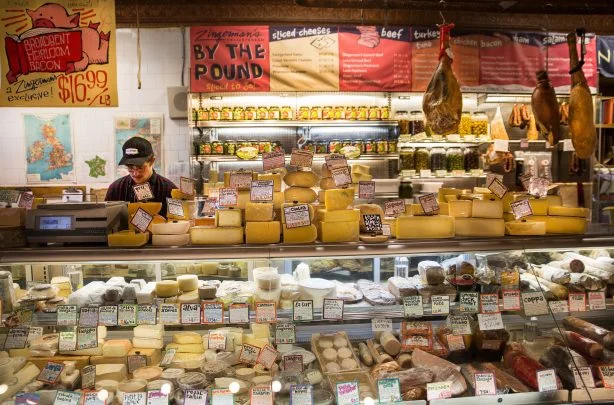 The cheese counter at Zingerman’s Deli (Credit: Emma Boonstra).