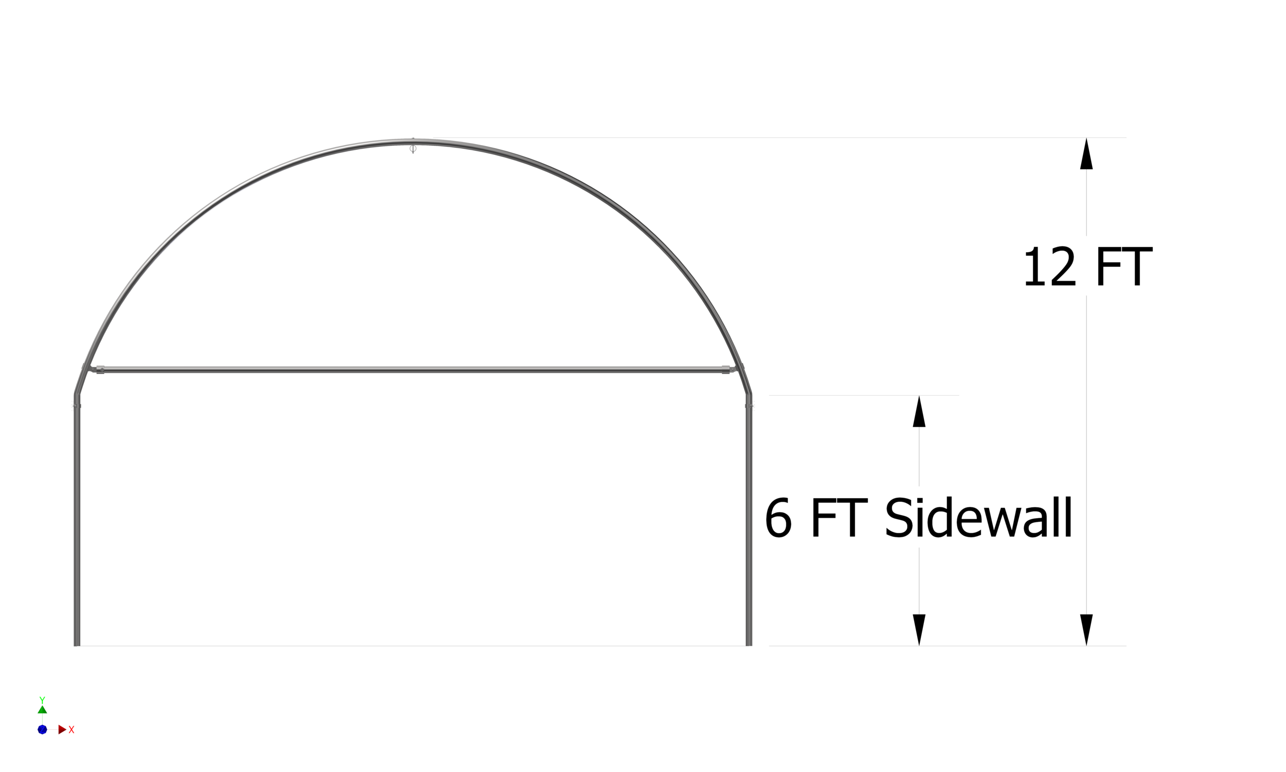16' x 30' Hobby House, Front Dimensions, 1.png