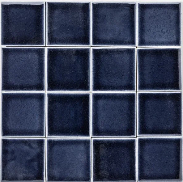 dark blue artisan tile