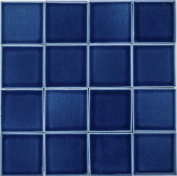 blue handmade tile
