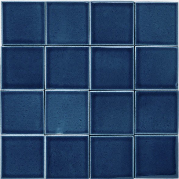 blue handmade tile