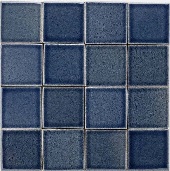 dark blue handmade tile