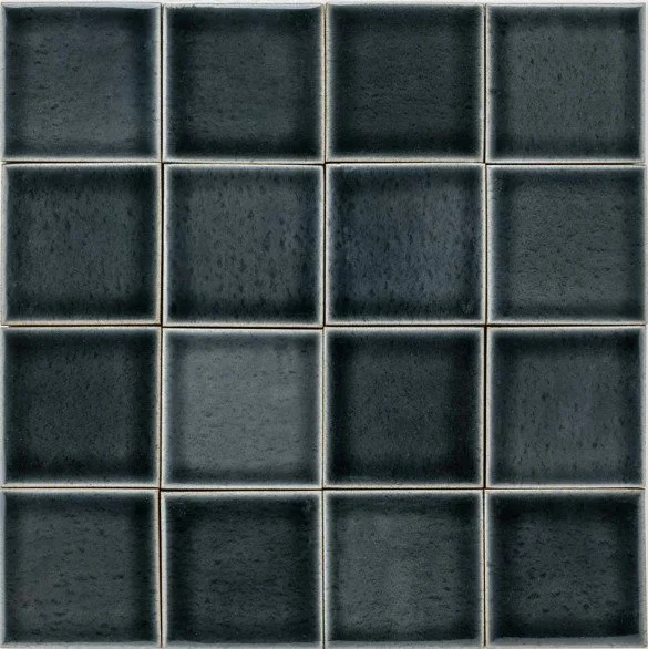 black handmade tile