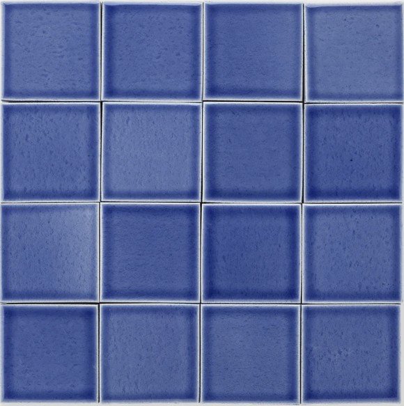 blue handmade tile