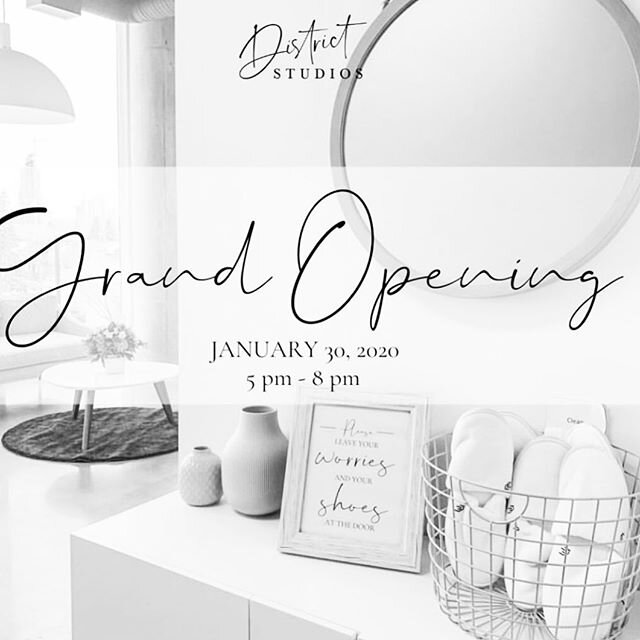 To all my clients and friends who I love so much 🤍 please come join us in celebrating the Grand Opening of our new studio at @districtstudiosyyc! The event is on January 30th from 5 to 8 PM. There will be door prizes (😍), demos, goodie bags, a live