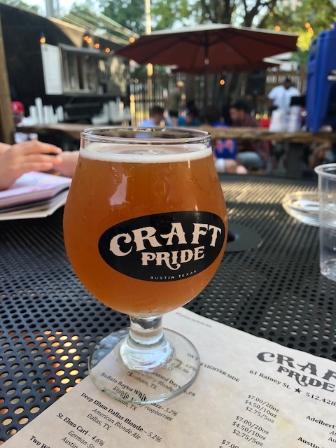 Fun times at the craft pride patio
