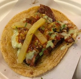 Abodaba (marintated pork) taco at los taco no. 1
