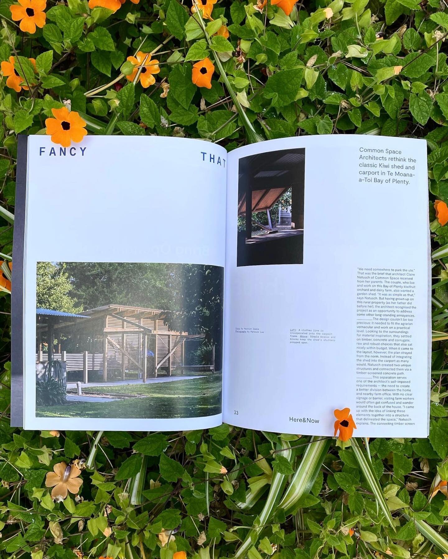 Fancy That!
A new write-up about Elegant Sheds is in the summer issue of Here magazine. Thanks very much Harriet Cowie and @thisishere.nz ! 

#summerreading #architecture #heremagazine #commonspace #architecturelovers #commonspacearchitects