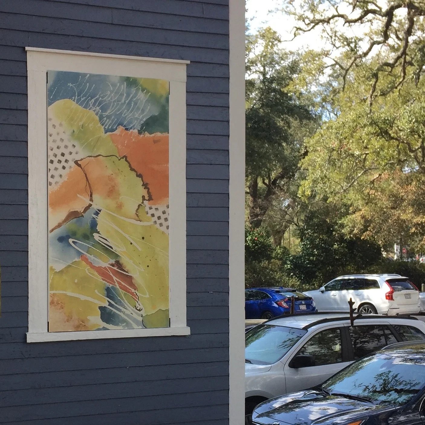 Mural from Wise Path a watercolor by Adrienne Watts.