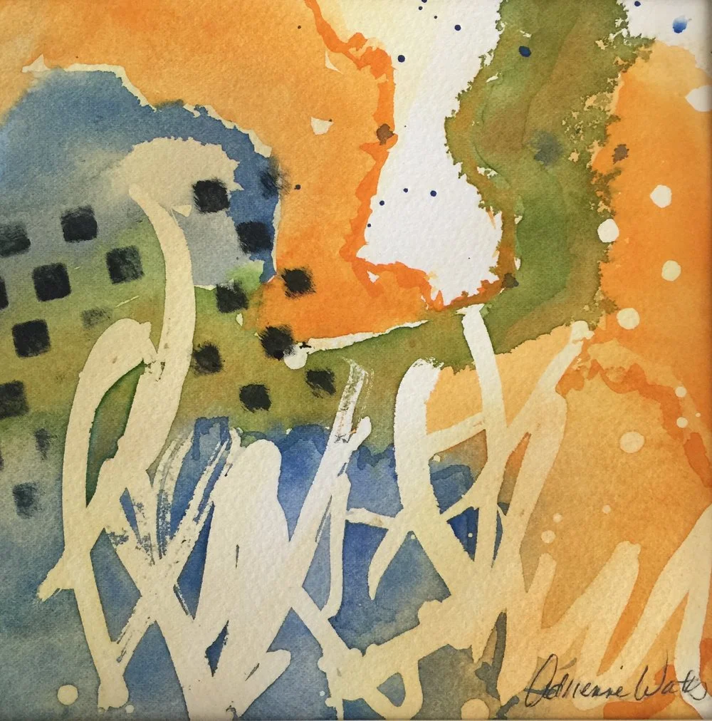 Edge #1, Watercolor 6”x6”