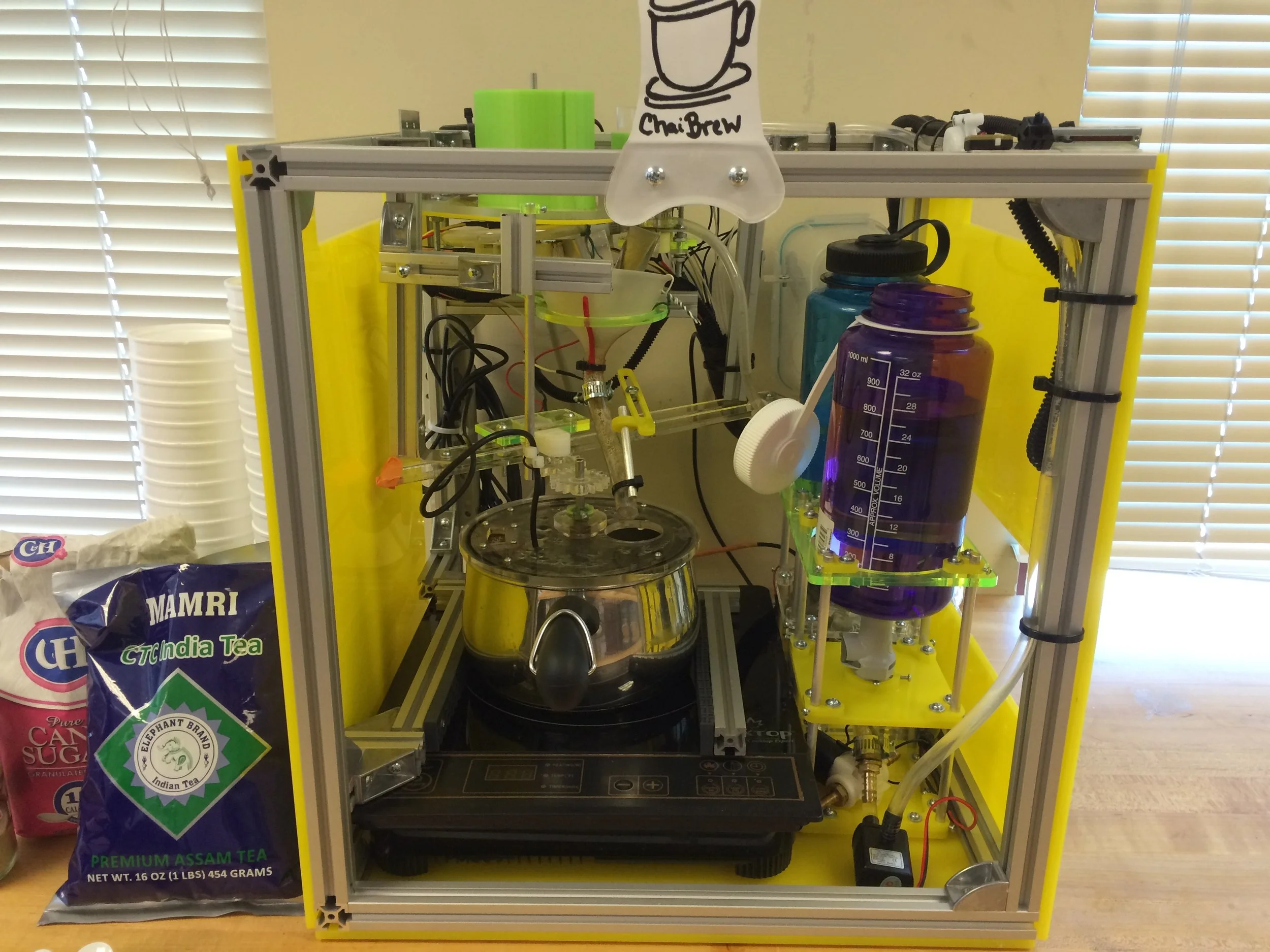 Made by a different team, this was fully automatic but had a multitude of issues such as being hard to clean, non-adjustable user settings, and having too many moving parts.