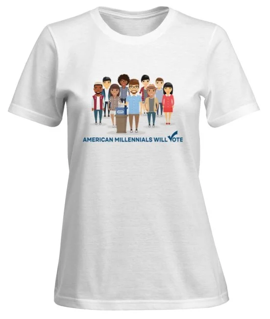 Women's T-Shirt - American Millennials Will Vote