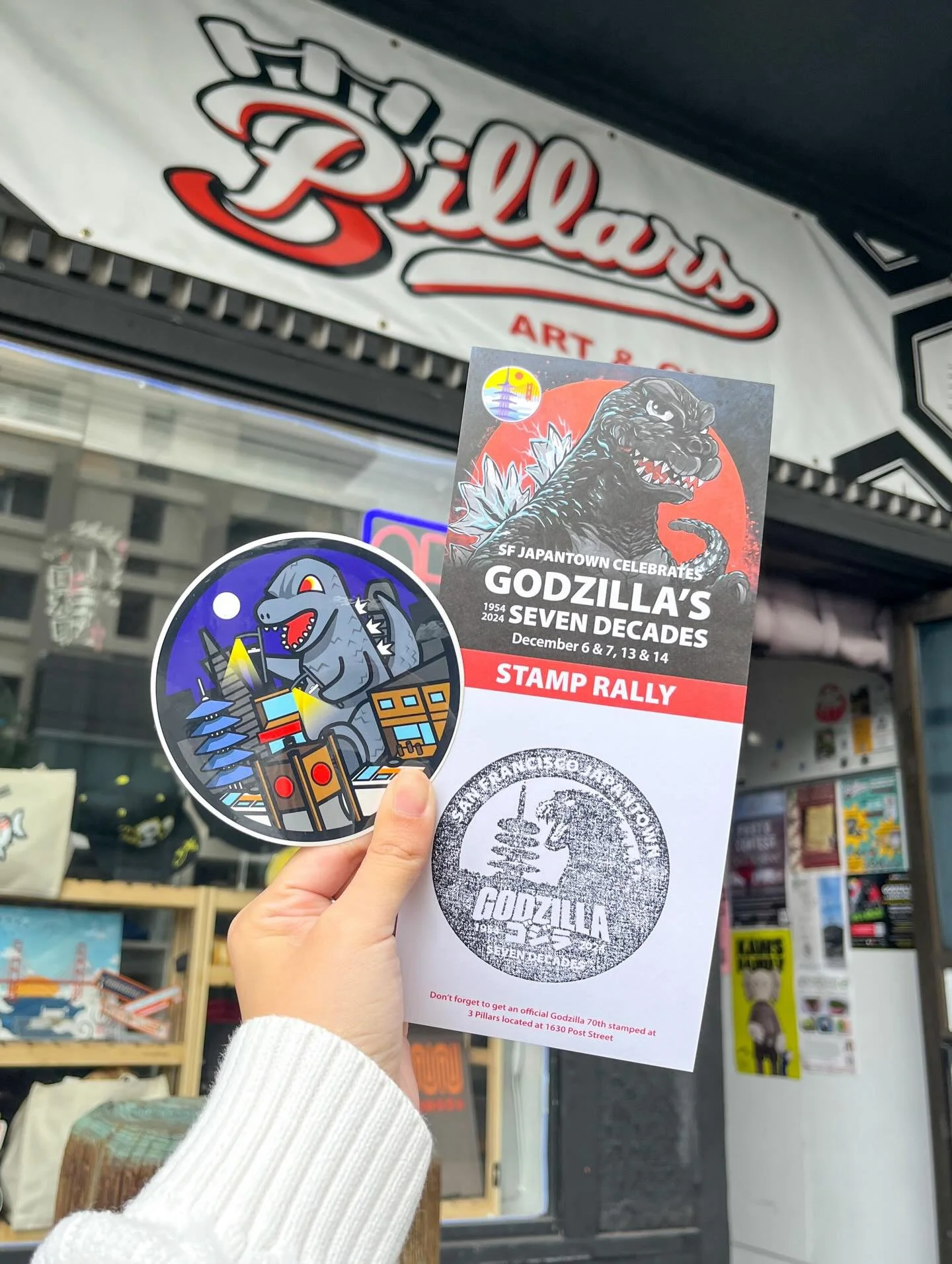 💚GODZILLA STAMP RALLY IS BACK💚

Make sure to participate in the Godzilla Seven Decades Stamp Rally while you&rsquo;re in San Francisco&rsquo;s Japantown this weekend!

Support our Japantown small businesses and spend $50+ in Japantown, bring your o