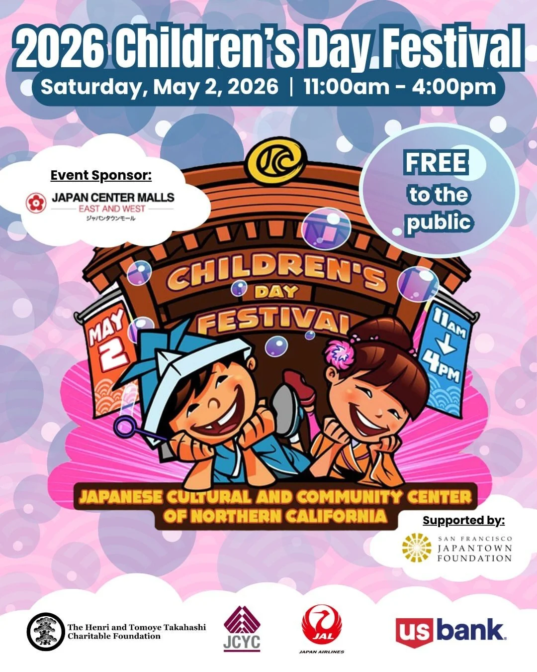 SAVE THE DATE!! Kodomo no Hi @jcccnc_sf ❤️

Repost from @jcccnc_sf
&bull;
Kodomo no Hi (Children&rsquo;s Day) is in two weeks, and we&rsquo;re celebrating with food &amp; festivities! 🍡🎎

First, join us for our annual Children&rsquo;s Day Festival 