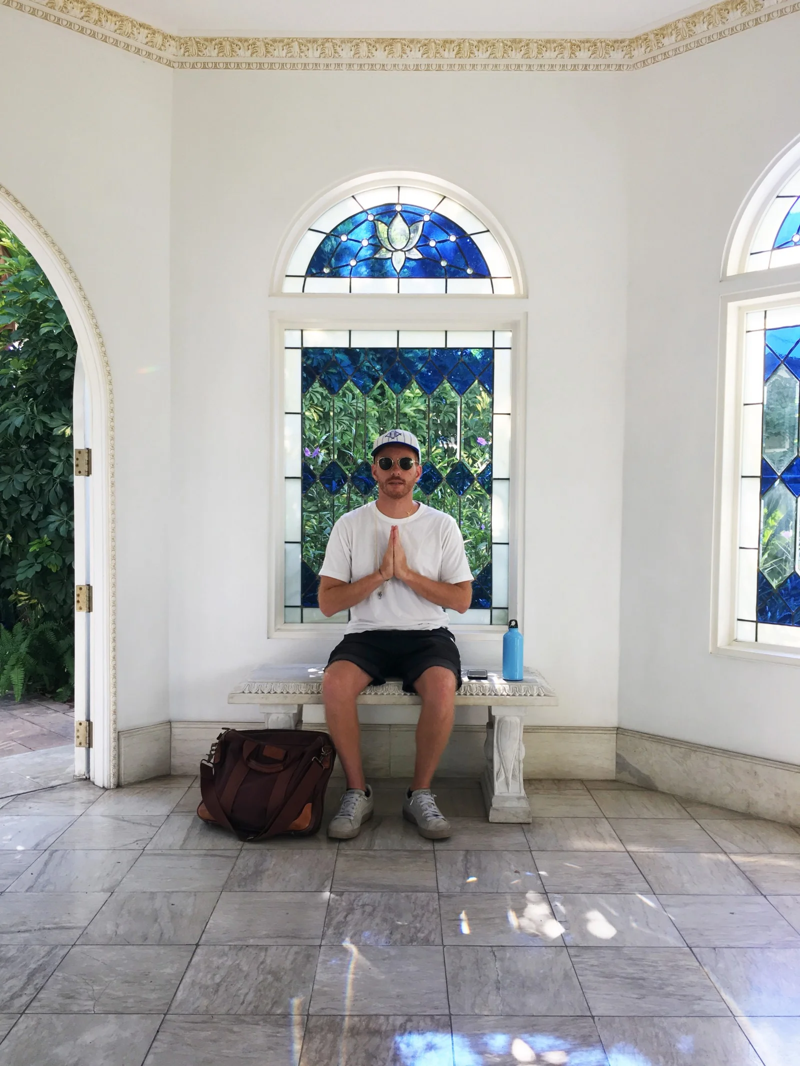 The Gazebo in the Self-Realization Fellowship on Sunset has intensified my radiation (Photo: William R. Potter)