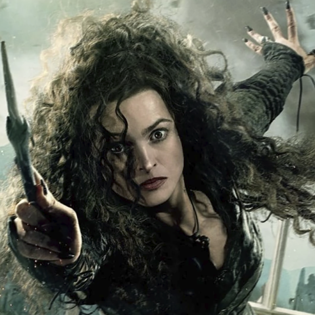 Bellatrix Lestrange from Harry Potter. Not only is she wicked but crazy too.