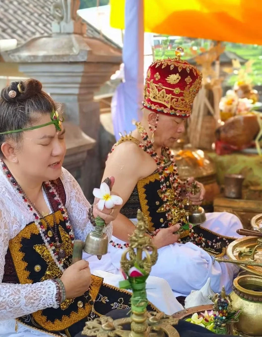 Women's Water Purification Ceremony With Balinese Elders