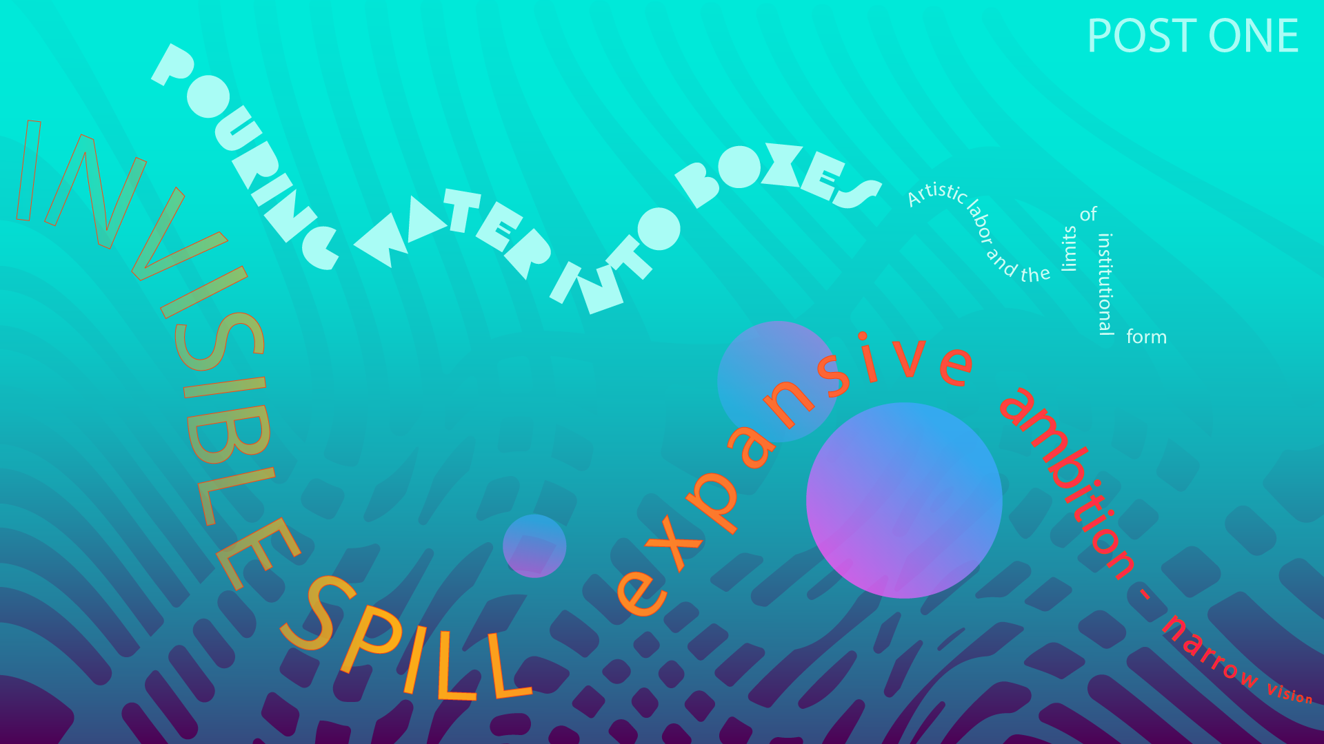 Invisible Spill: Expansive ambition, narrow vision