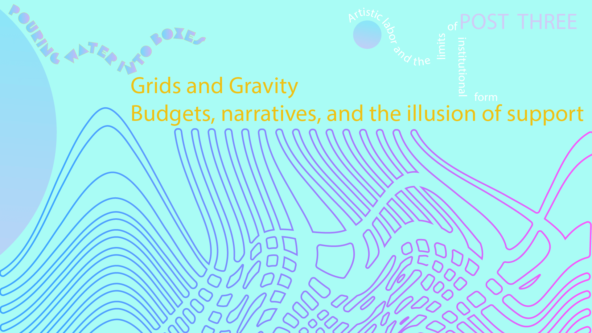 Grids and Gravity: Budgets, narratives, and the illusion of support