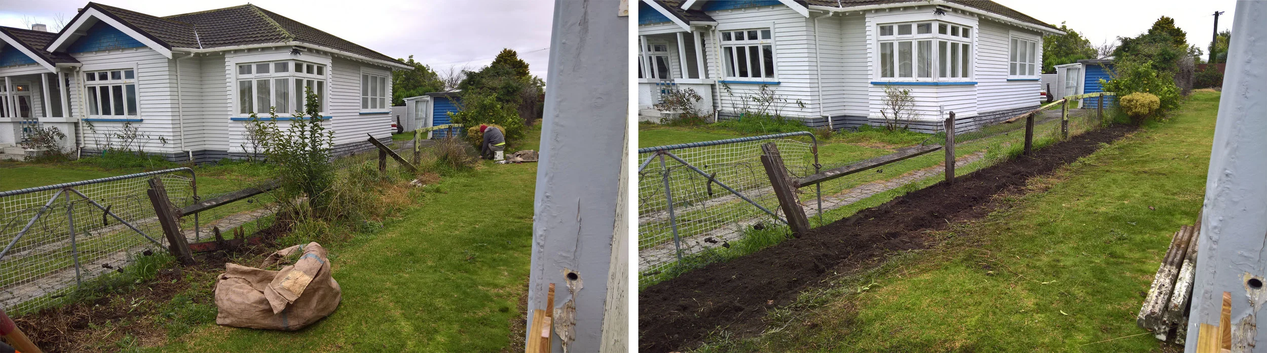 Garden clearing - before and after