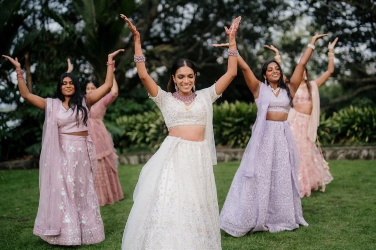 Outdoor dancing for the Wedding of Kritesh and Ahranni at Puketutu Island Resort. 