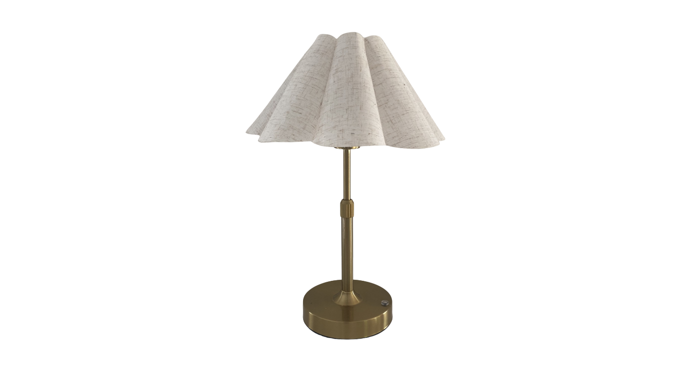 Capri Linen Petal Table Lamp