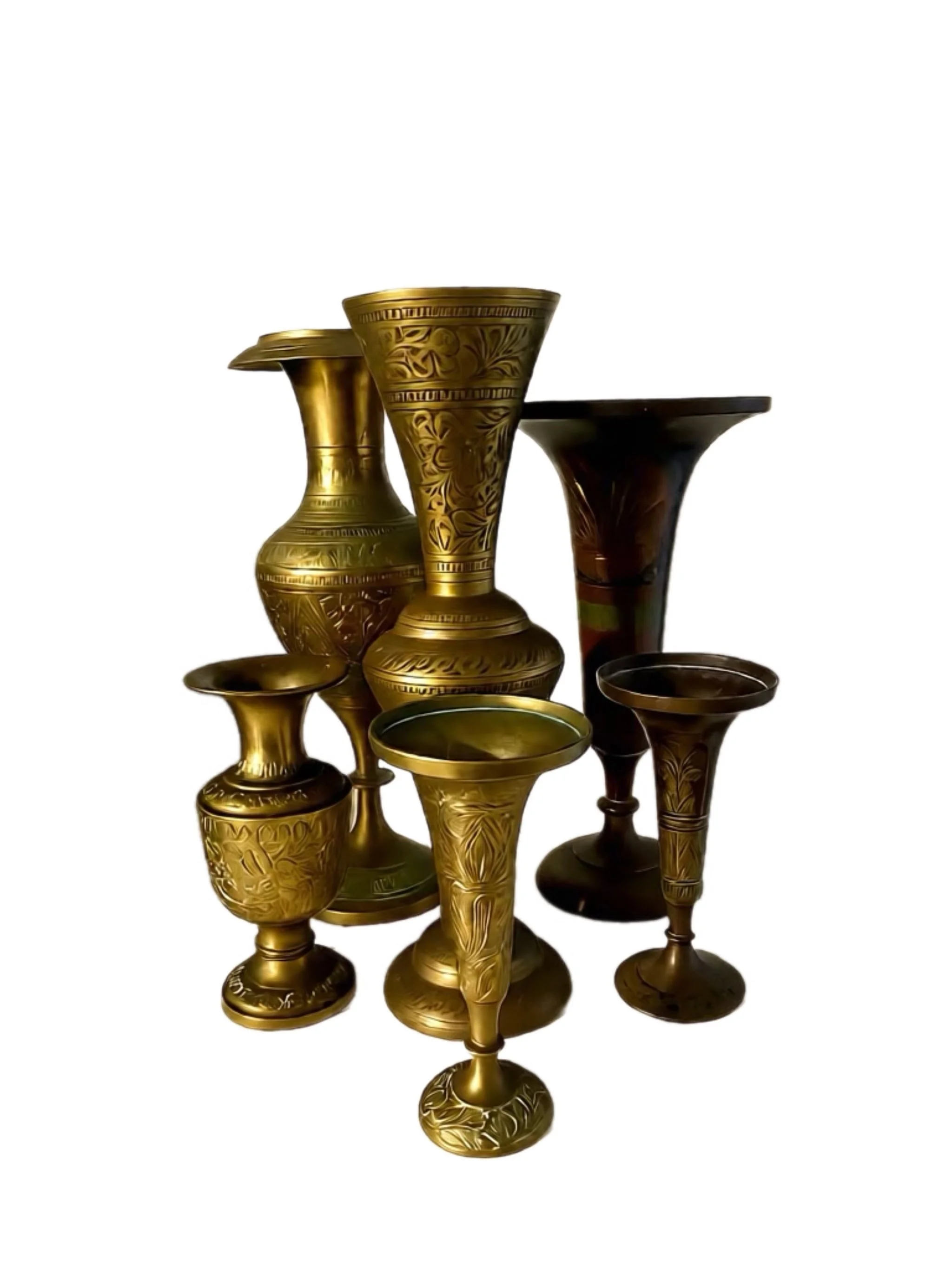 Brass Vases $8.00 each
