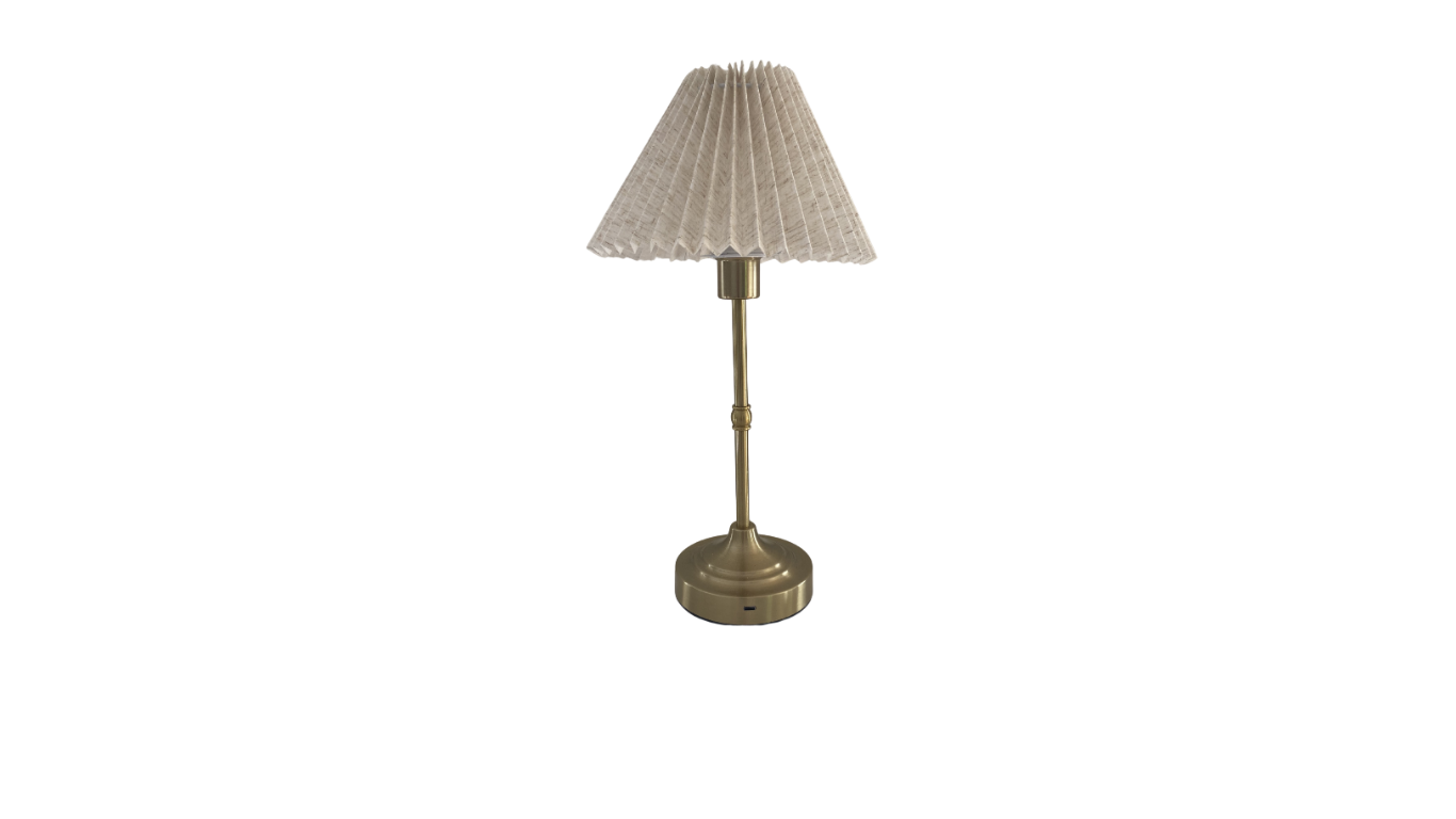 Fresco Linen Pleated Table Lamp