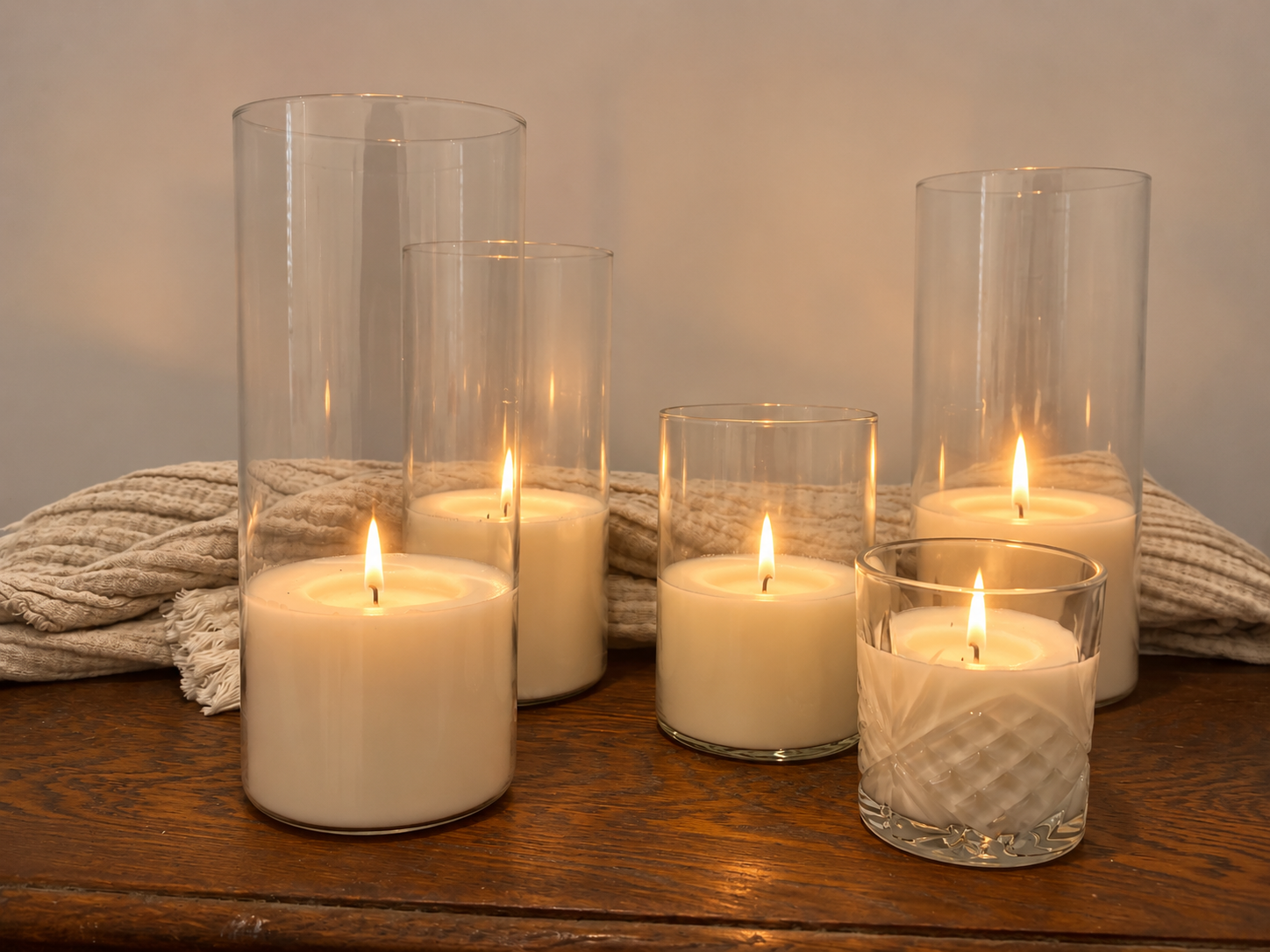 SOY CANDLE HIRE →