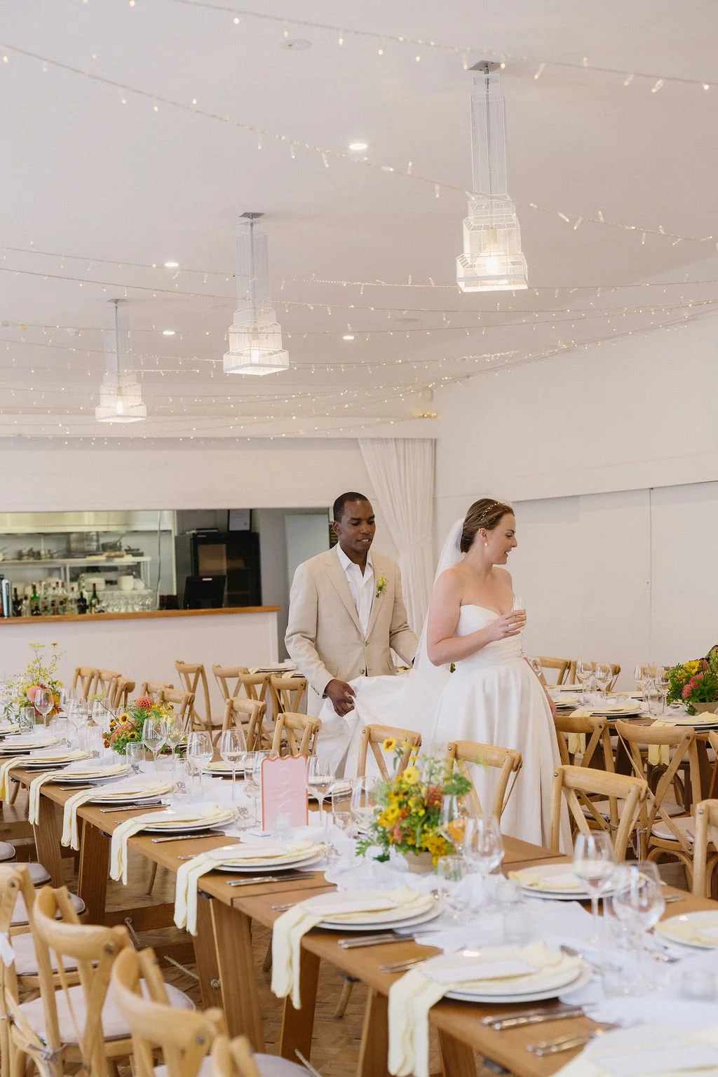 Fairy Lights for Maggie and Devon at the Officers Mess Fort Takapuna