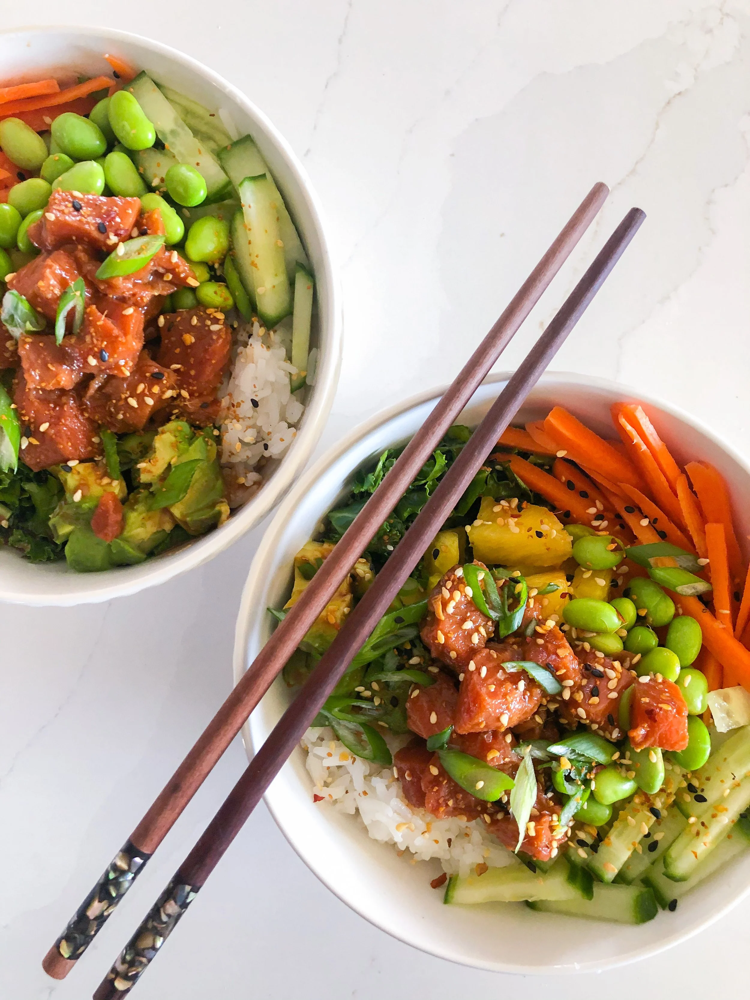 Salmon Poke Bowls — Kat Krivanek Nutrition