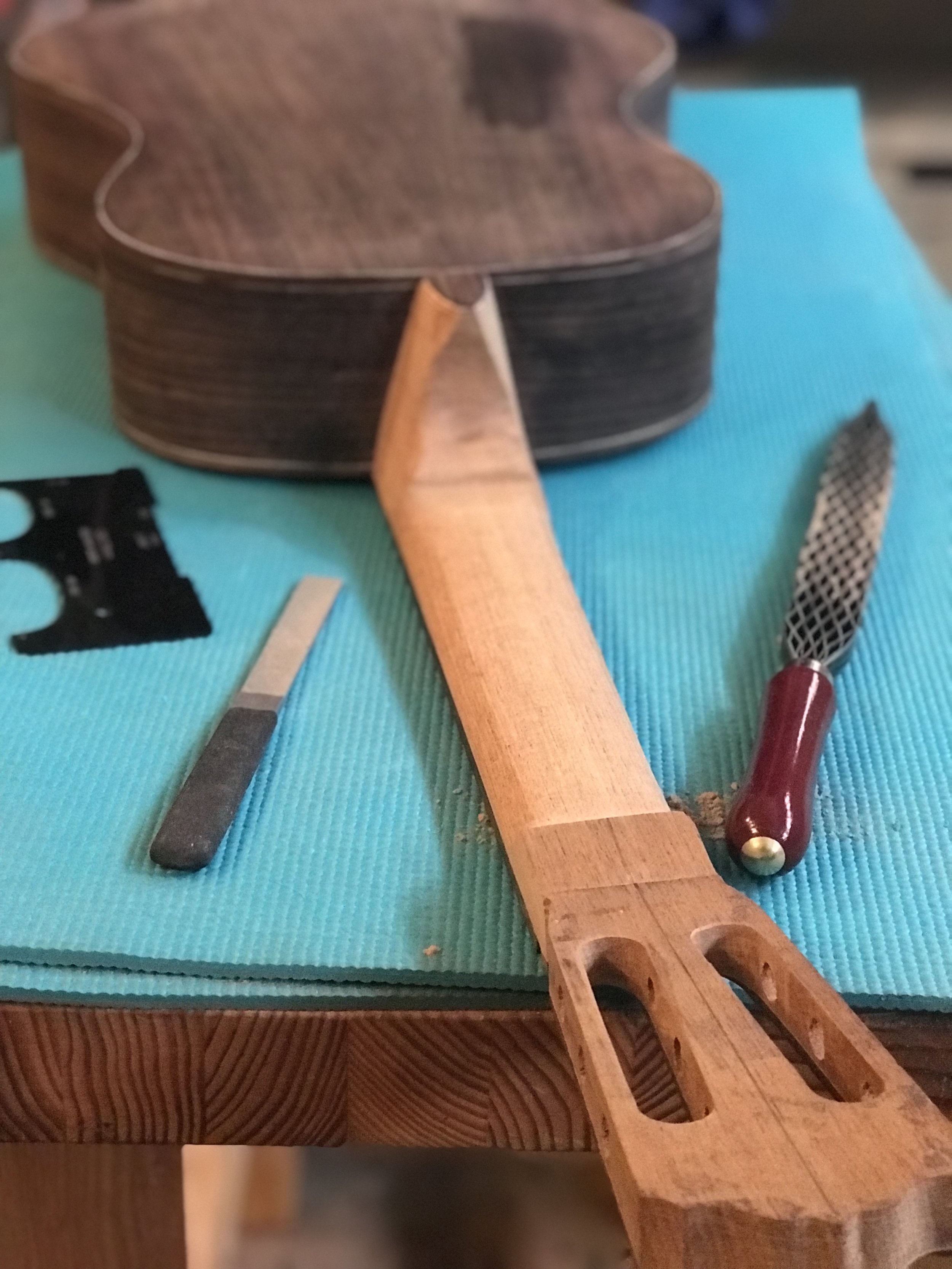 luthier template neck shaping tool