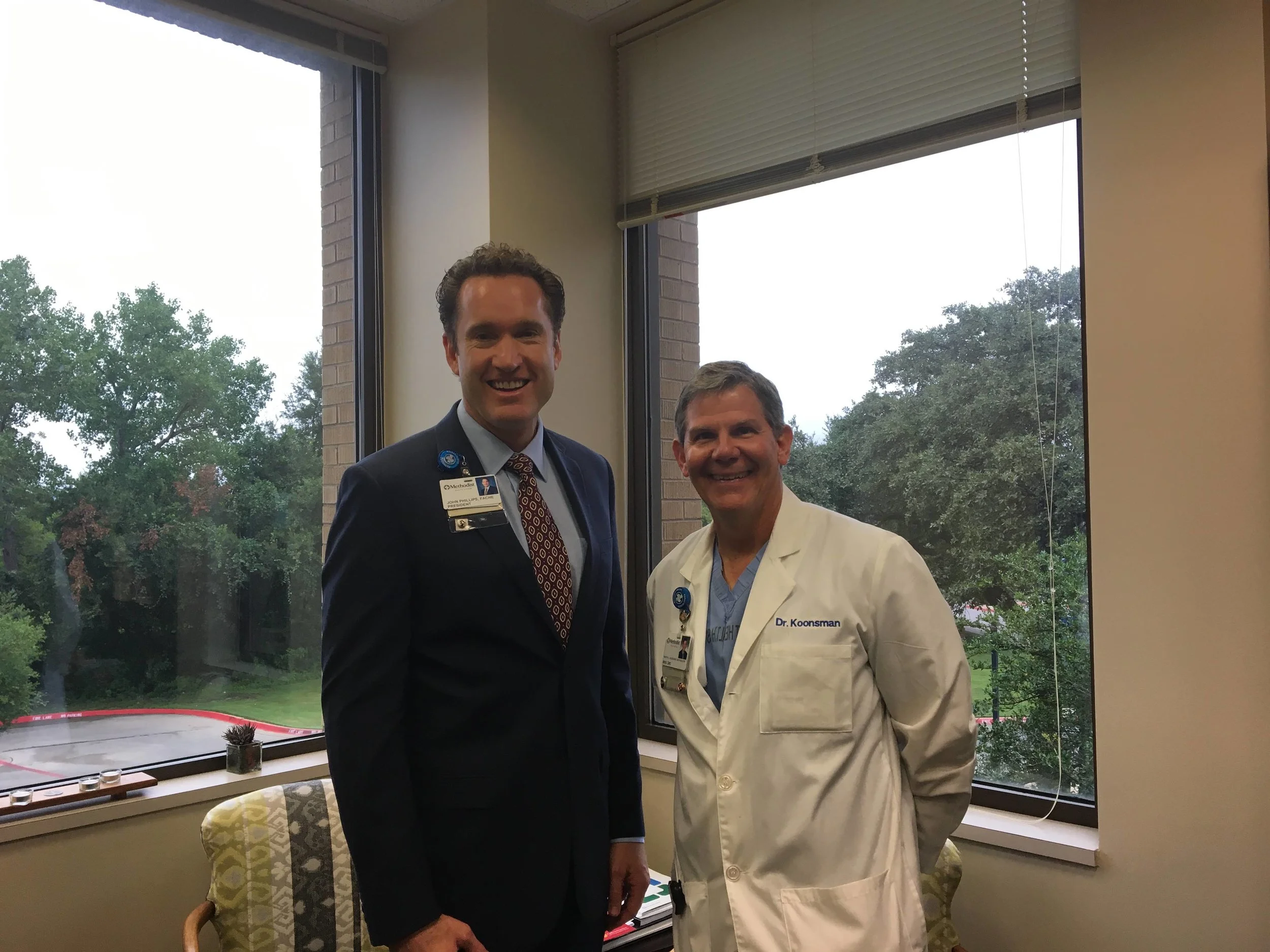Pictured left to right: John Phillips, Dr. Koonsman