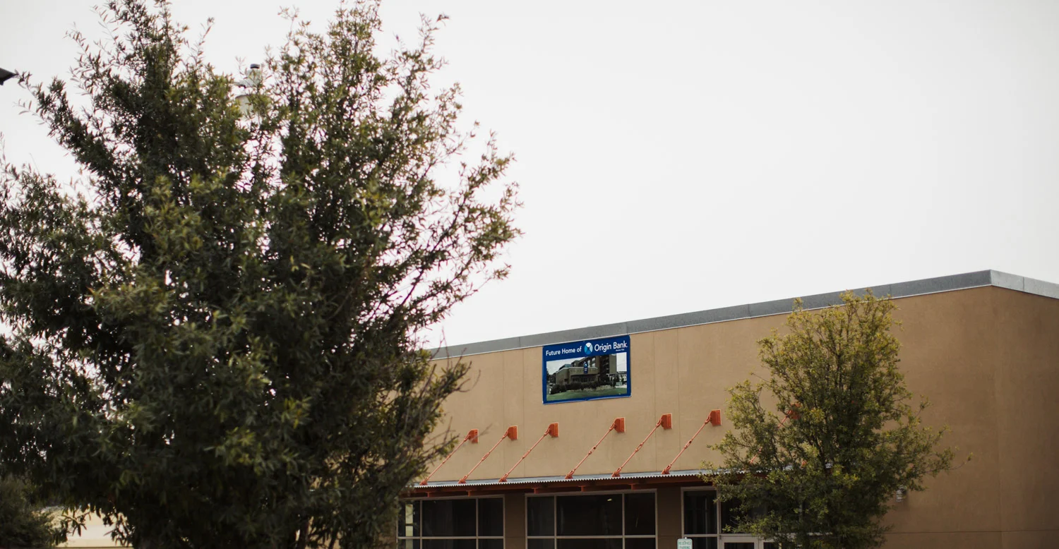 Pictured above: the future home of Origin Bank