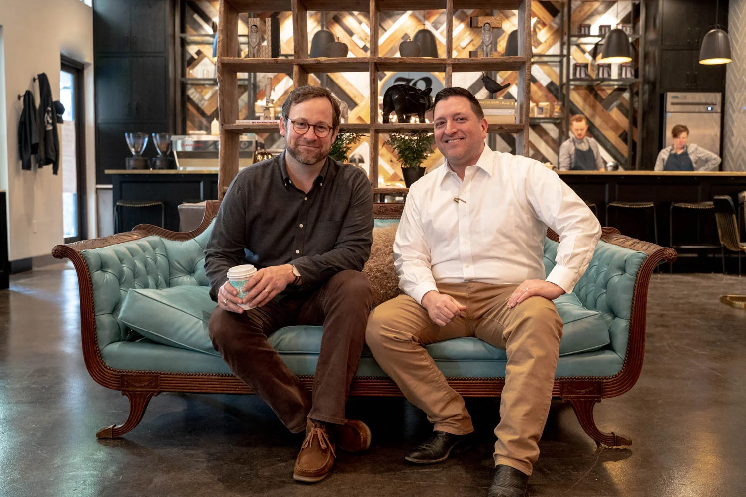 Pictured above: Michael Blackwell (Left) with Shane Spillers (Right)